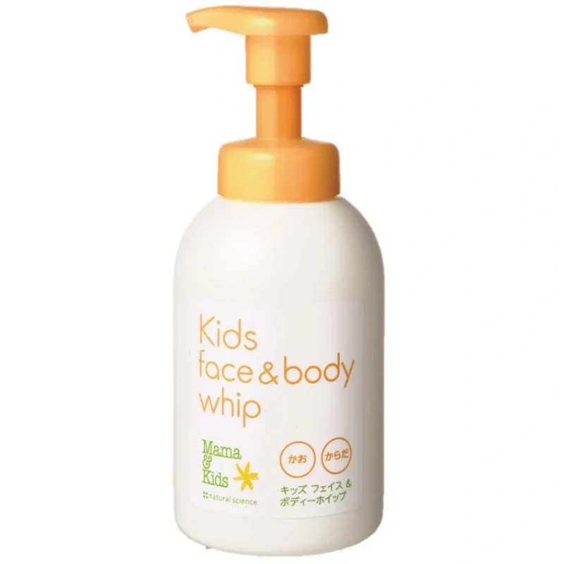 [Self-operated] Mama & Kids Japan Children's Foaming Cleanser, Moisturizing Facial Wash, and Body Wash 460ml, Mildly Acidic, Low-Irritation, Suitable for Face and Body, Gentle Amino Acid Facial Cleanser, Foaming Body Wash