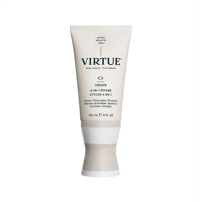 [Self-operated] VIRTUE Classic 6-in-1 Styling Cream 120ml (USA) - Long-lasting hold for curly and straight hair styling.