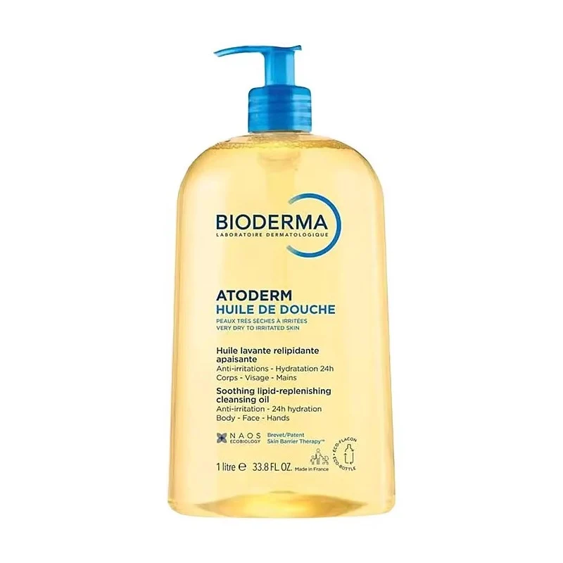 [Self-operated] BIODERMA New Version Nourishing and Moisturizing Shower Oil 1000ml (France) - Nourishing, Long-lasting Moisturizing, Hydrating, Fragrant, and Skin-Smoothing