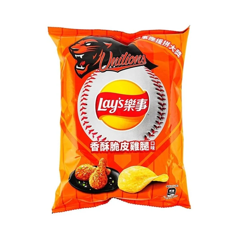 [Self-operated] Pepsi LAY'S Taiwan Baseball Collaboration Potato Chips, Crispy Chicken Leg Flavor, 49g. A must-have for snacking and watching TV.