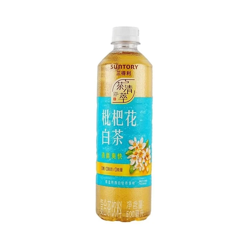 [Self-operated] Suntory Loquat Blossom White Tea (Japan) 500ml - 0 Sugar, 0 Calories, 0 Fat, Rich, Delicate, Elegant, Refreshing, and Not Greasy - Low-Sugar Fruit Tea