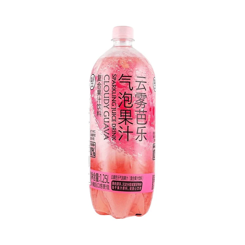 [Self-operated] Hema Cloud Guava Sparkling Juice Mixed Fruit Juice Beverage 1.25L, Rich Fruity Aroma, Sweet and Sour, Refreshing, Replenishes Daily Vitamin C Needs, Soft Drink