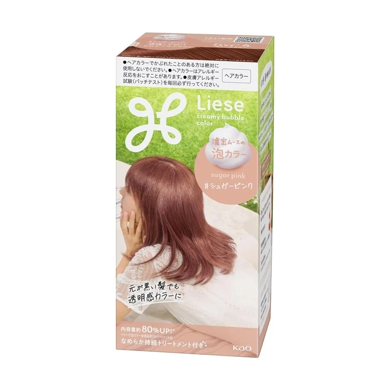 [Self-operated] Kao Liese Foam Hair Dye (Sugar Pink) 115ml (Do your own foam hair dye at home)