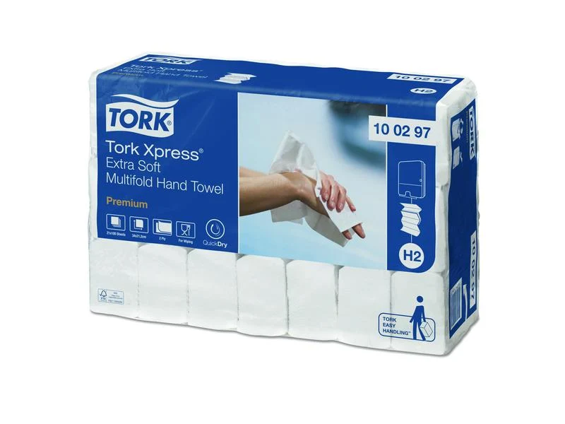Tork Papierhandtücher Tork Xpress Premium 2-lagig, 21 x 100 Stück