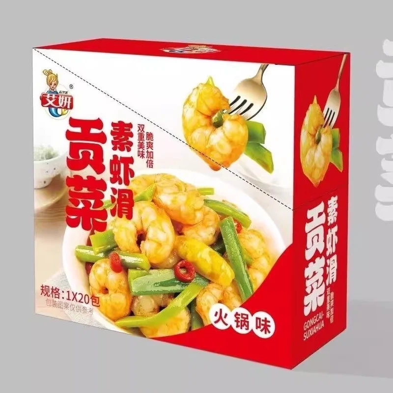 [Self-operated] Aiyan Chinese Vegetable Shrimp Balls Hot Pot Flavor 300g Casual Snack Satisfying Cravings Specialty Snack
