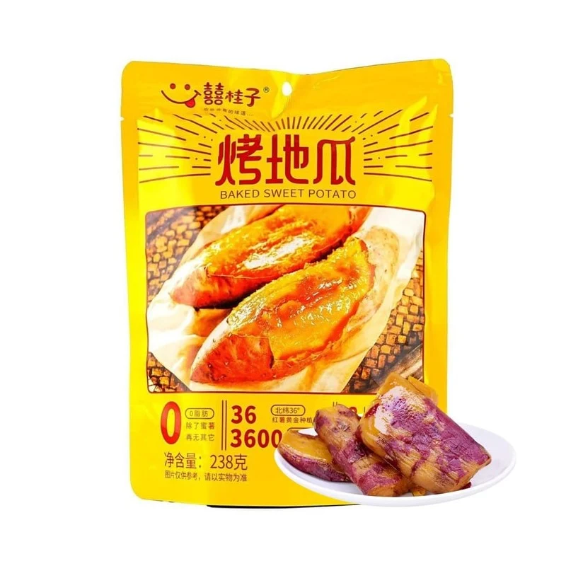 [Self-operated] Chinese Osmanthus Roasted Sweet Potato 238g, Dried Sweet Potato, Sweet Potato Chips, Candied Fruit Snack, Sweet, Soft, Glutinous, Delicious and Not Sticky