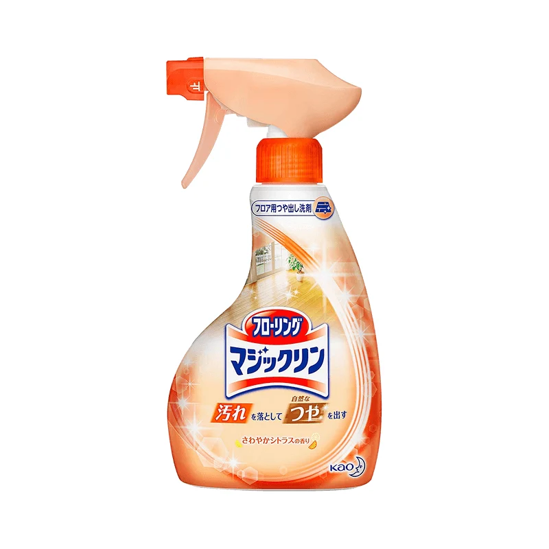 [Self-operated] Japan KAO Multi-purpose Floor Cleaning Spray 400ml (Citrus Scent, Wood Polishing, Quick-drying, Brightening, and Stain Removing Agent)