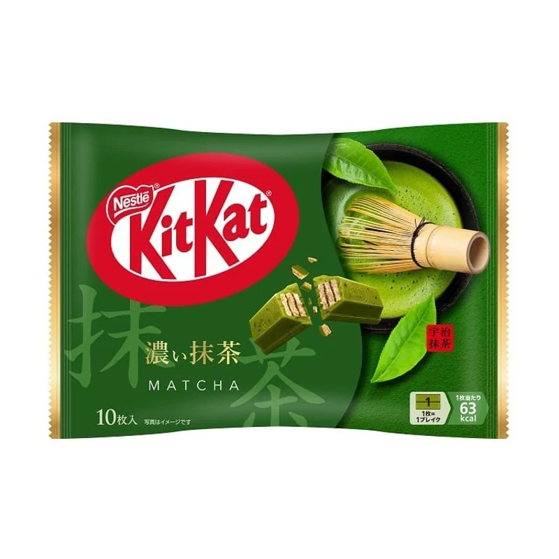 [Self-operated] Nestle KitKat Mini Coated Wafer Chocolate Biscuits (Matcha Flavor), 10-pack
