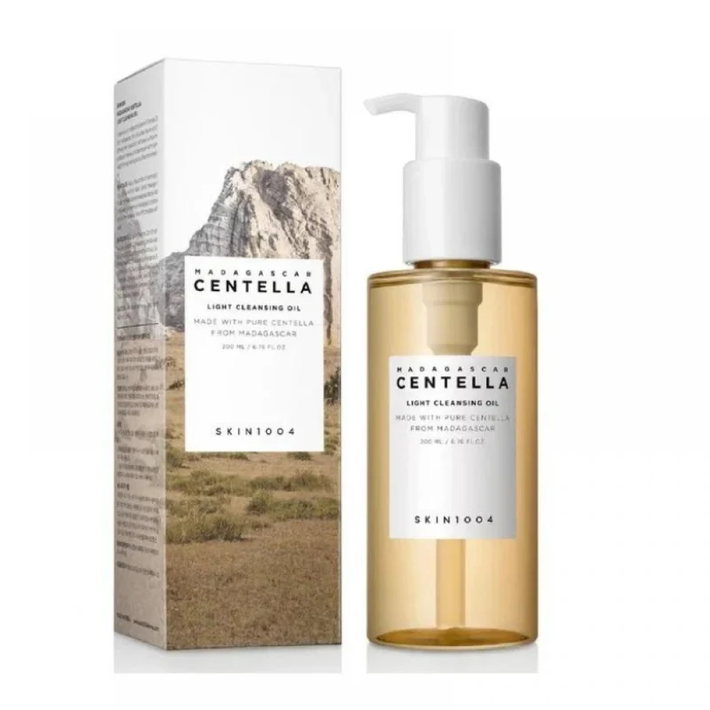 [Self-operated] SKIN1004 Madagascar Centella Asiatica Lightweight Cleansing Oil 200ml (Korean) - Multi-functional Plant-based Cleanser, Quickly Emulsifies, Removes Makeup Gently, Non-irritating, Soothing, Moisturizing, and Removes Dead Skin and Impurities from Pores