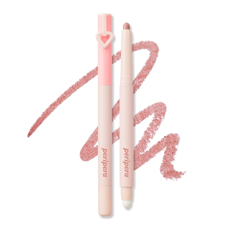 [Self-operated] Korean CLUB CLIO PERIPERA Heart-Fluttering Double-Ended Aegyo-sal Eyeshadow Stick #P03 LOVEY WAVE Rose Star Wave 0.7g Aegyo-sal magic tool, a must-have for beginners, waterproof and smudge-proof.