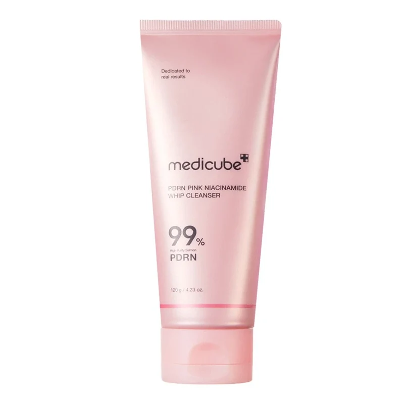 [Self-operated] Korean MEDICUBE PDRN Pink Niacinamide Facial Cleanser 120g: Gentle, Brightening, Cleansing, Firming, and Glowing