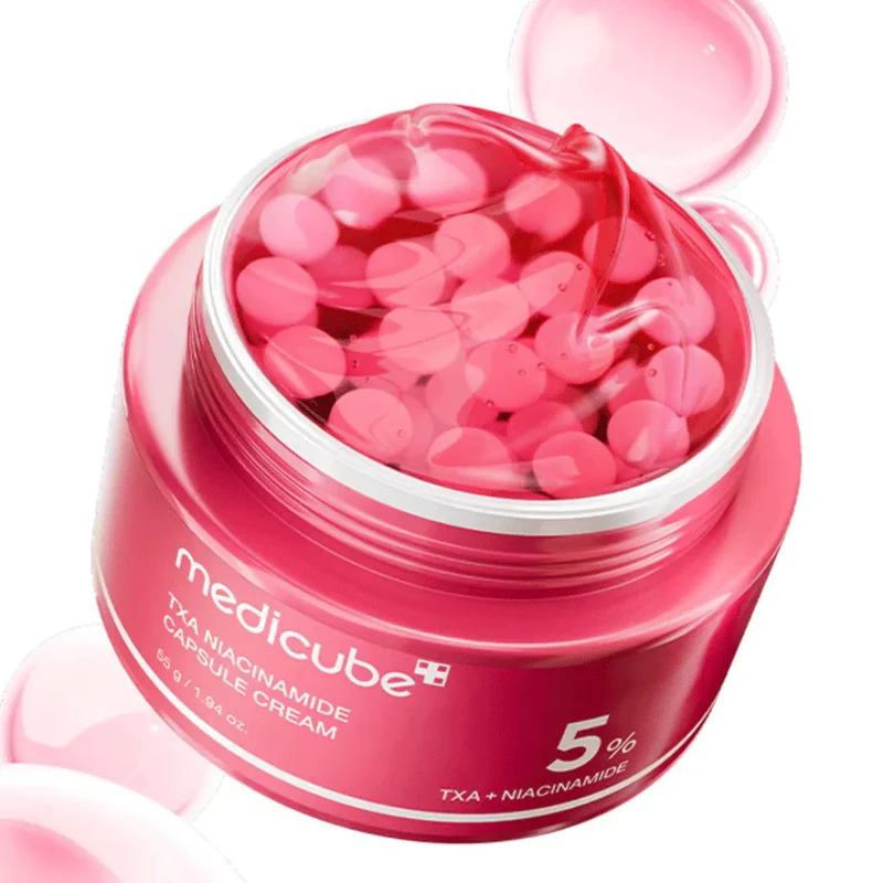 [Self-operated] Korean MEDICUBE TXA Niacinamide Capsules Cream 55g - Brightens and Improves Dull Skin Tone