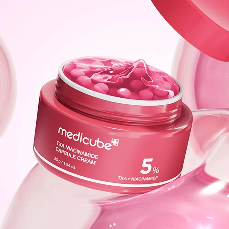 [Self-operated] Korean MEDICUBE TXA Niacinamide Capsules Cream 55g - Brightens and Improves Dull Skin Tone