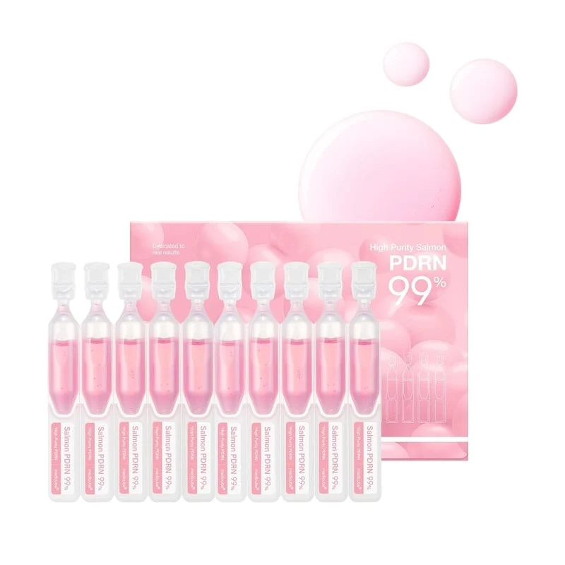 [Self-operated] Korean MEDICUBE Single-use Ampoule Serum PDRN 99% Collagen Hydrating 1.5ml*10 vials Moisturizing Balances Oil and Water, Refines Pores, Softens and Firms Skin