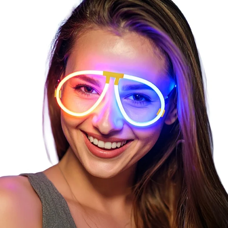 Leuchtende Brille