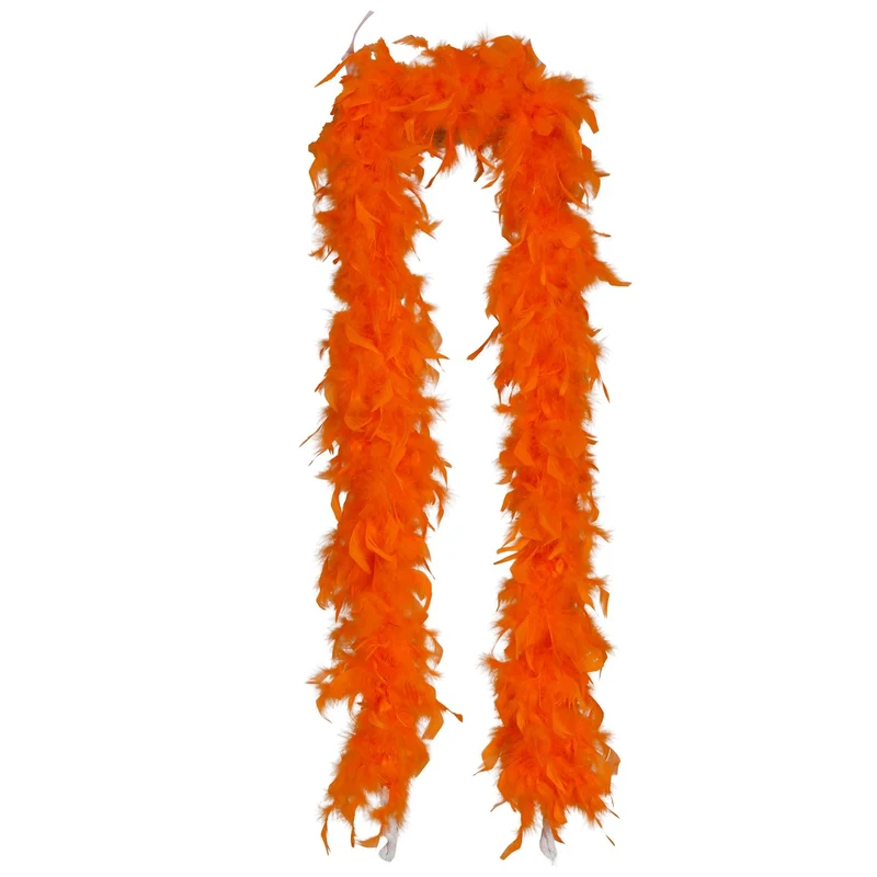 Orangefarbene Federboa 80g