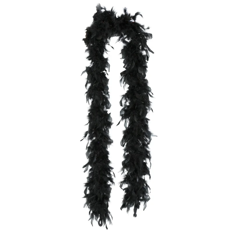 Schwarze Federboa 80g
