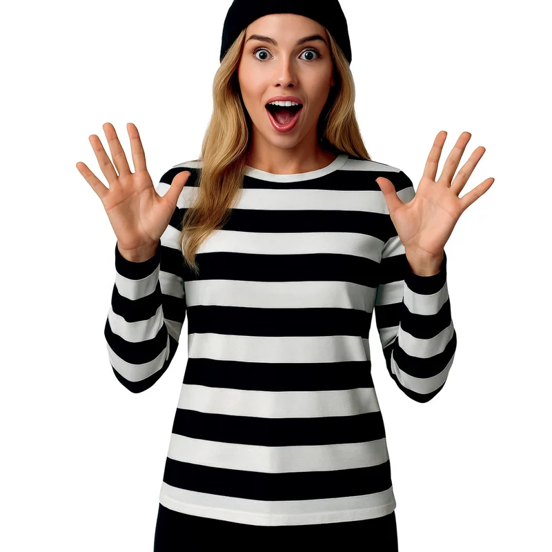 Mime- oder Dieb-T-Shirt