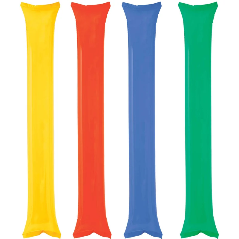 Pack mit 2 aufblasbaren Stöcken (verschiedene Farben)