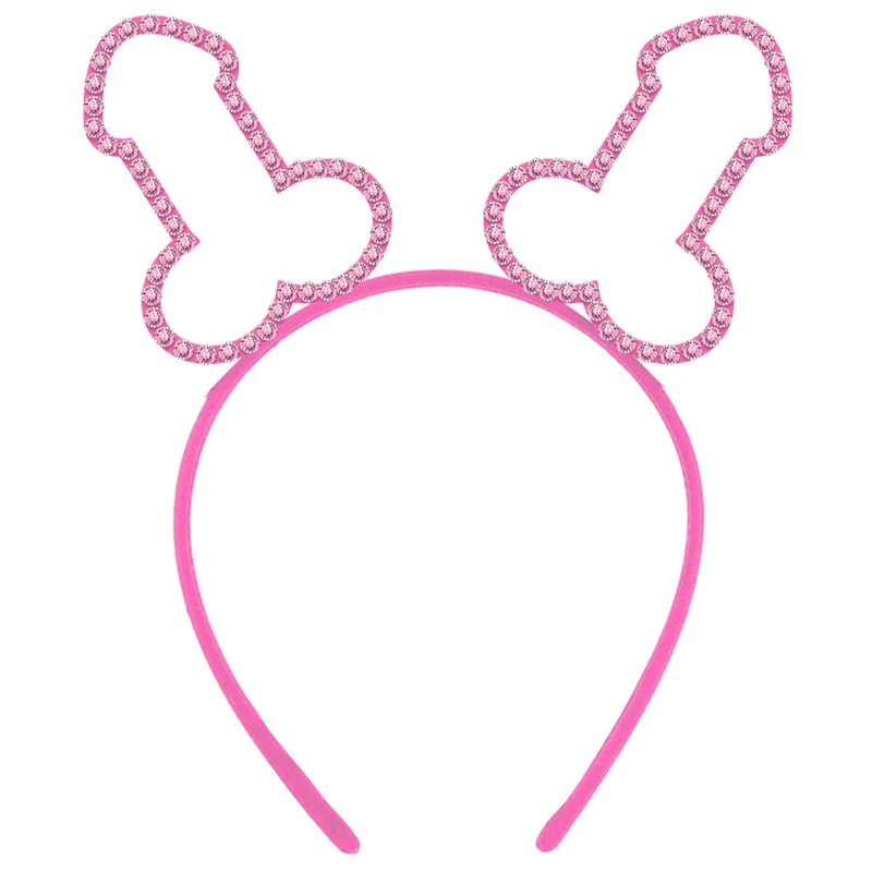 Glitzernde Penis-Haarreif