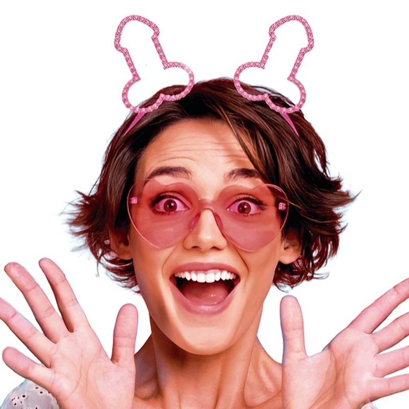 Glitzernde Penis-Haarreif