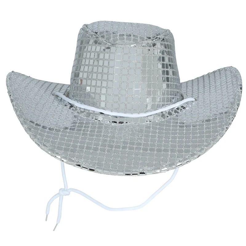 Silberner Cowgirl-Hut