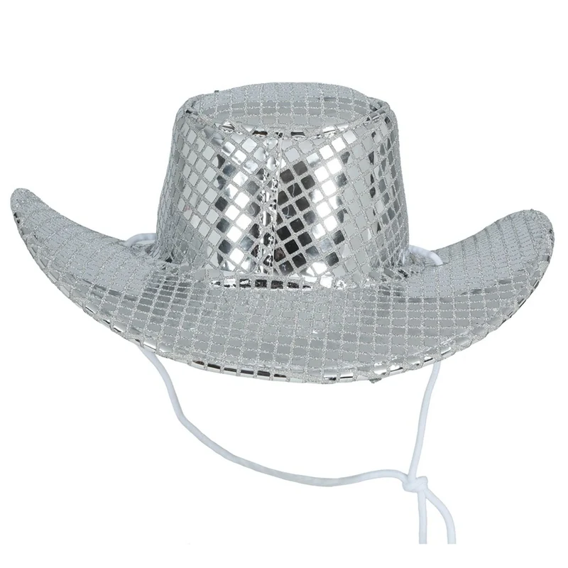 Silberner Cowgirl-Hut