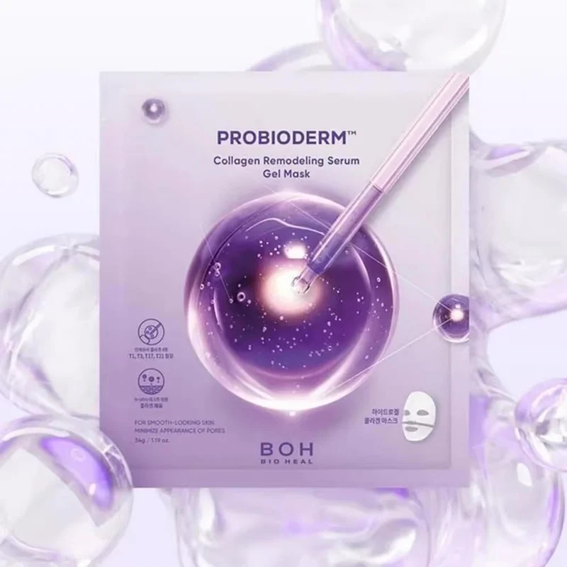 BIOHEAL BOH Collagen Firming Essence Gel Mask 34g for firming, hydrating, brightening, anti-wrinkle, and smoothing