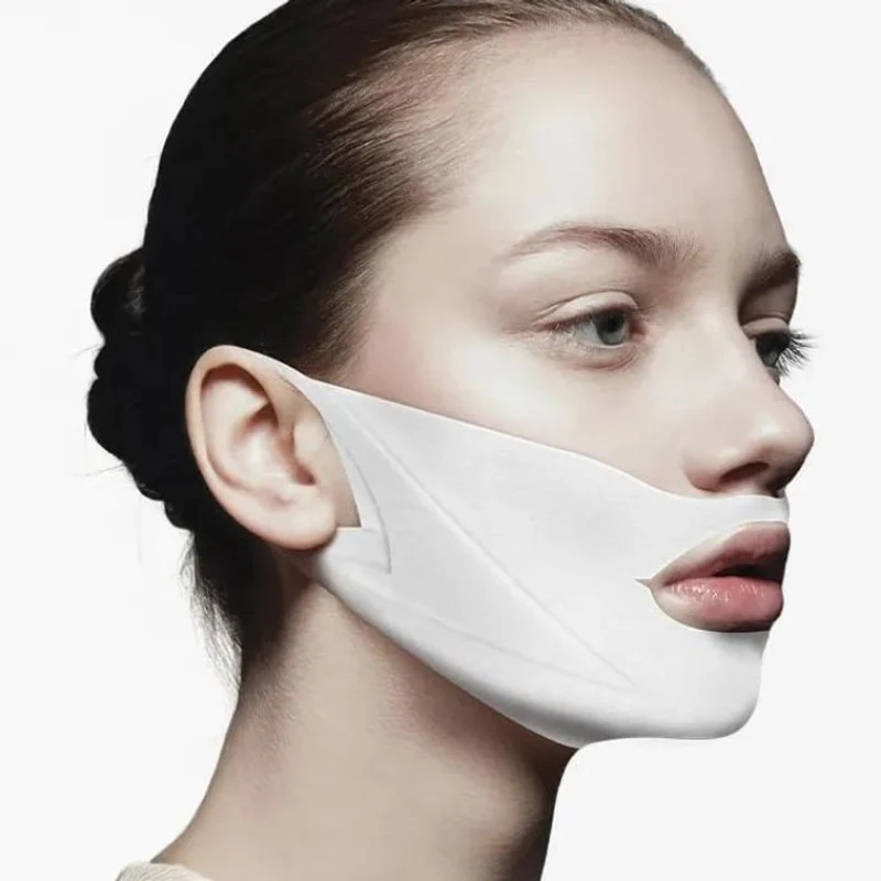 [Self-operated] Korean AVAJAR Meifaza New Double V Face Lifting Mask (5 pieces) to improve and enhance nasolabial folds and jawline care, hydrating, energizing, lifting, firming, and double chin reduction. V-face artifact bandage patch