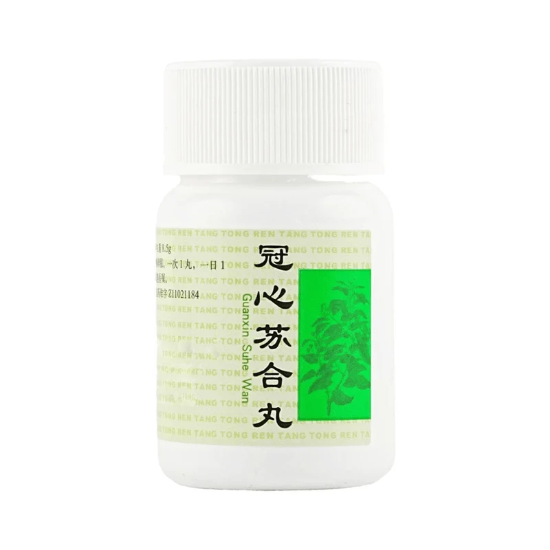[Self-operated] China Beijing Tong Ren Tang Guanxin Suhe Pills 30 tablets * 1 bottle is suitable for heart meridian obstruction, chest tightness, precordial pain, coronary heart disease, angina pectoris and cardiovascular protection