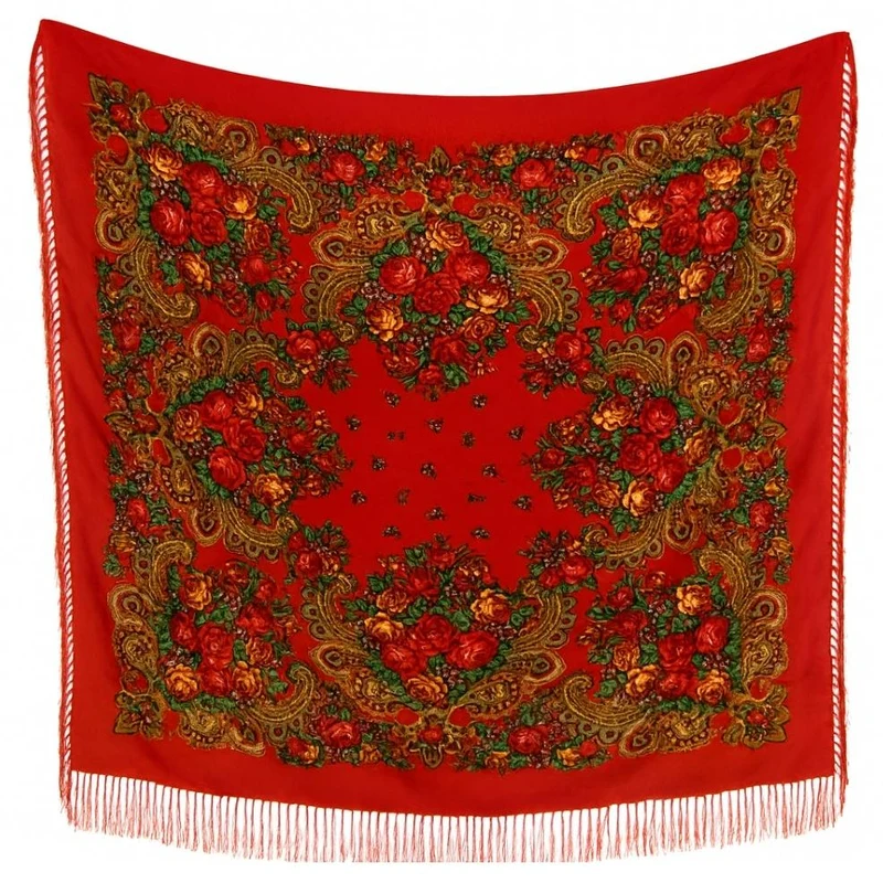Traditioneller Roter Schal