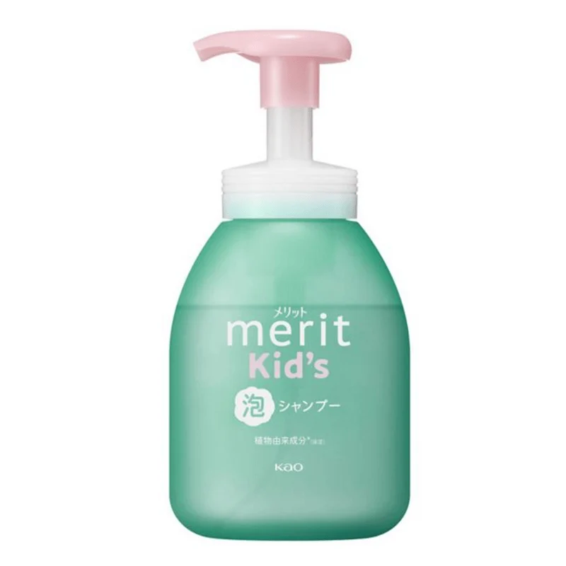 Kao Merit Kids Silicone-Free Shampoo for Baby and Children 330ml - Softens, cleanses, and refreshes the scalp