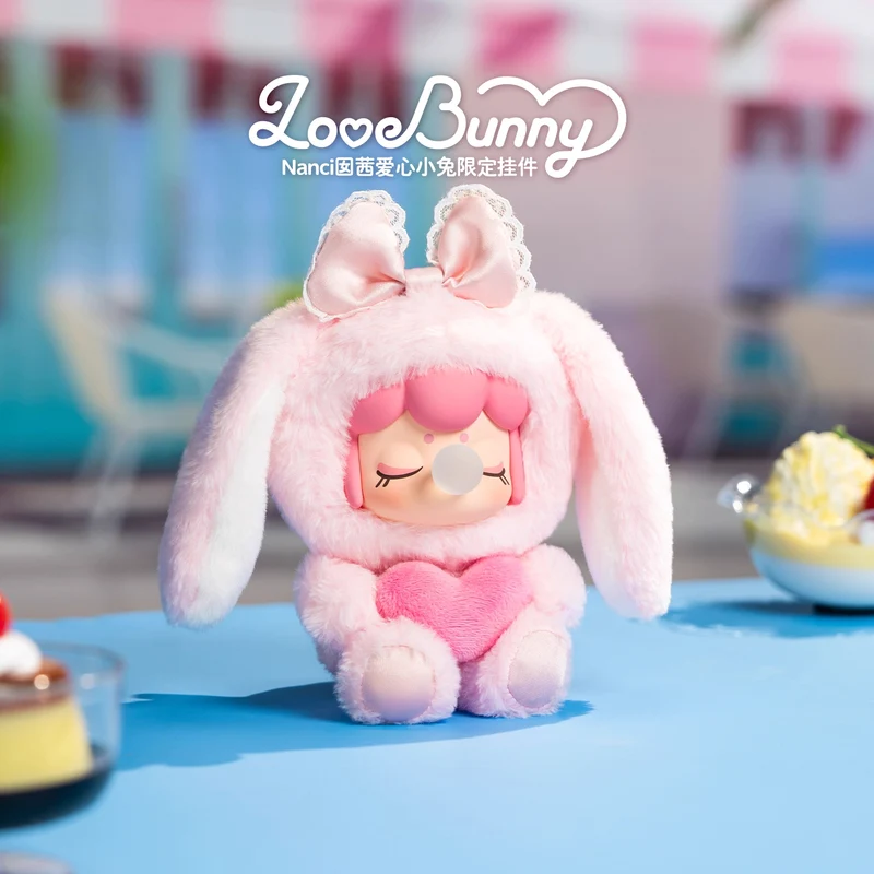[Self-operated] China Rolife Nanci Love Bunny Limited Plush Pendant 1-Pack Keychain Bag Pendant Birthday Gift