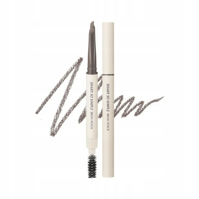 CLUB CLIO Korean Eyebrow Pencil #01 Taupe 0.18g Long-lasting, smudge-resistant, natural, three-dimensional color, waterproof, long-lasting, even, smooth application, perfect for beginners.