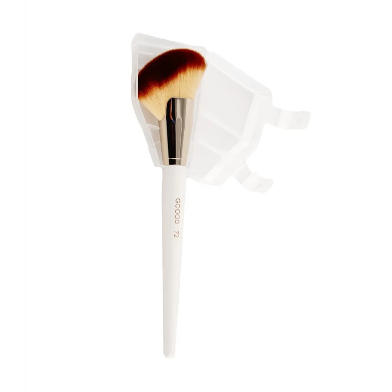[Self-operated] China Goood Small V Face Contouring Brush Porcelain White 1-Piece Silhouette Makeup Brush Skin-friendly and Powder-resistant Good Helper for Makeup