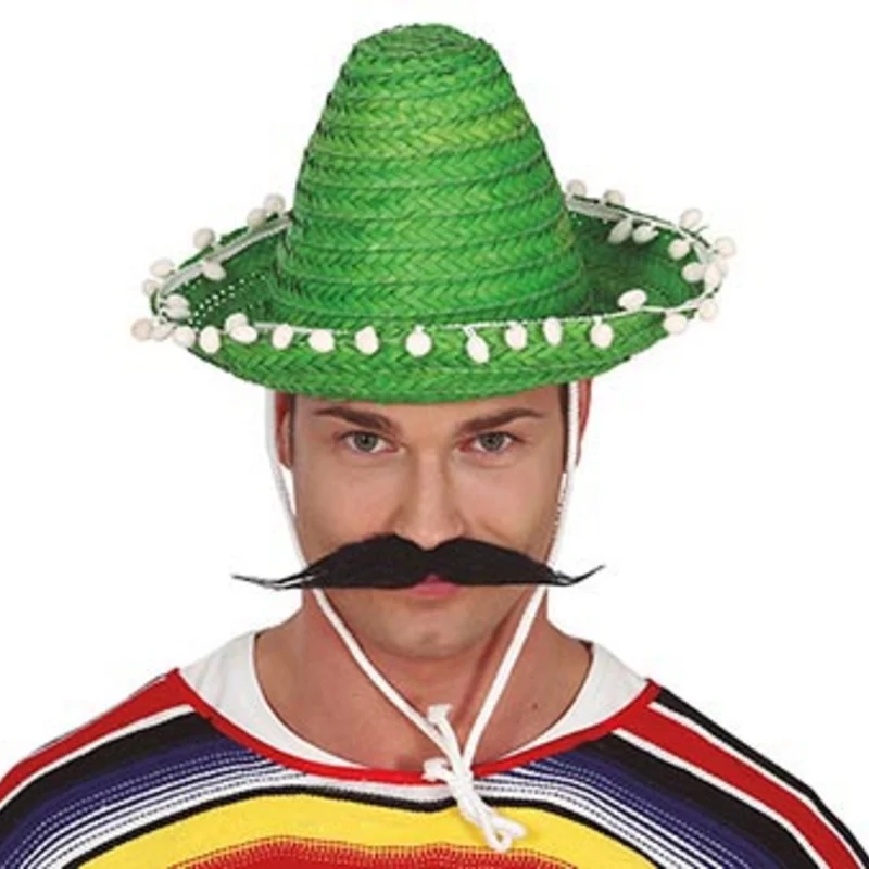 Kleiner, grüner Mexikanischer Sombrero