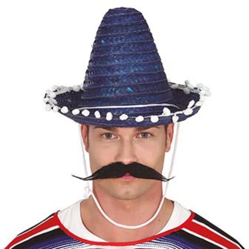 Kleiner, blauer Mexikanischer Sombrero