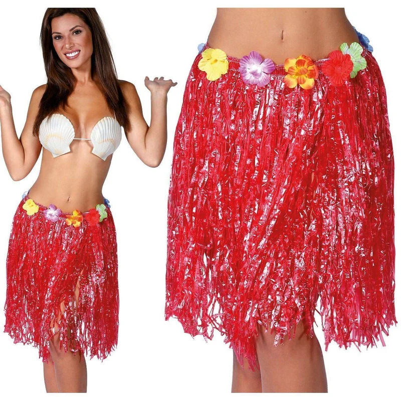 Roter, kurzer Hawaiirock