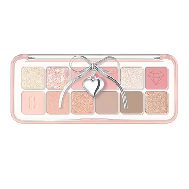 CLUB CLIO KoShort Cat Limited Edition 12-Color Eyeshadow Palette #11 Shopping Cheese Mobile Palette Pearlescent Matte Glitter Multi-Purpose Palette