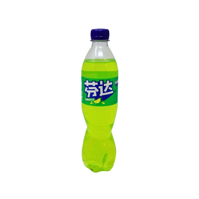 Coca-Cola Fanta Apple Flavored Soda 500ml Summer Carbonated Drink