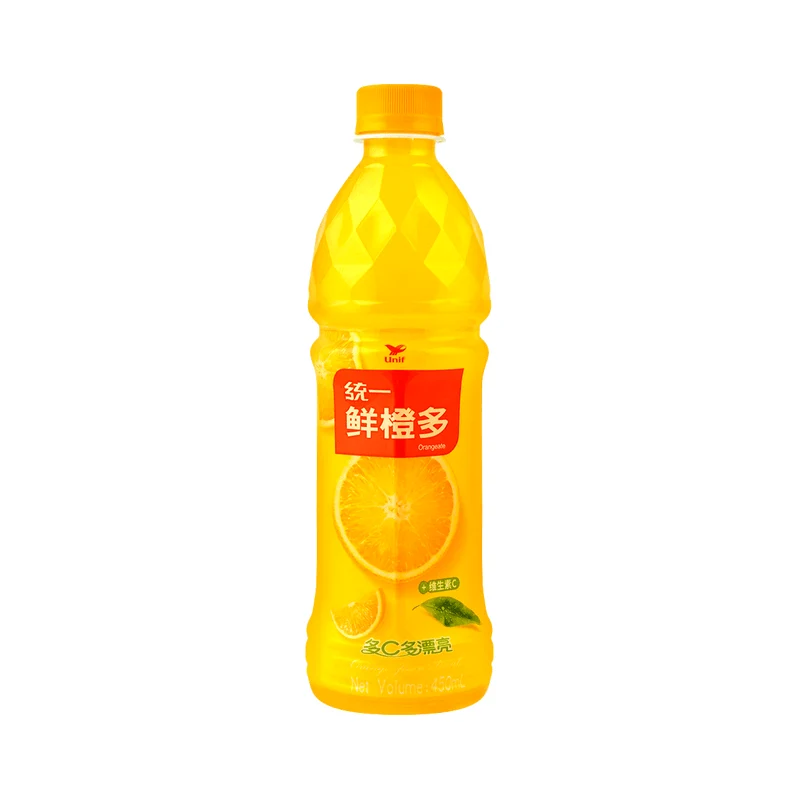 UNIF Fresh Orange Juice Drink (450ml) Contains Vitamin C and Dietary Fiber