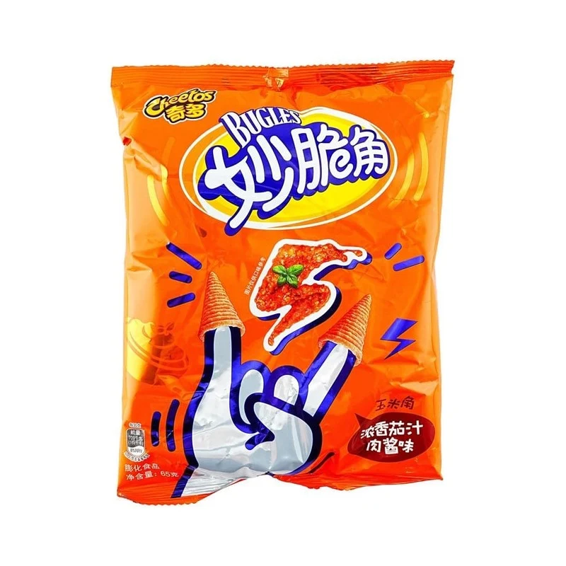 [Self-operated] China Cheetos Cheetos Crispy Corner Rich Tomato Sauce Flavor 65g Snack Food Snack Sharp Corner Crispy Girls Haidilao Snack Puffed Food