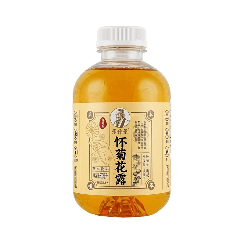 [Self-operated] China Zhang Zhongjing Huaijuhualu Herbal Drink 500ml Low Sugar, Low Calories, 0 Fat, Appetite and Digestion, 0 Sugar, 0 Fat, 0 Calories, 0 Caffeine, Clean Ingredients, Healthy Plant Drink