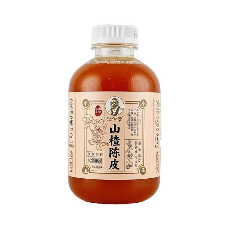 [Self-operated] China Zhang Zhongjing Hawthorn Tangerine Peel Herbal Drink 500ml Low Sugar, Low Calories, 0 Fat, Appetizer, Digestion, 0 Sugar, 0 Fat, 0 Calories, 0 Caffeine, Clean Ingredients, Healthy Plant Drink
