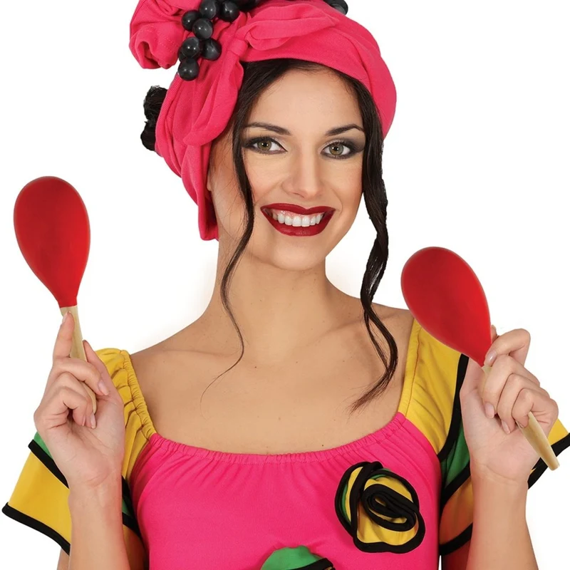 Rote Holz-Maraca