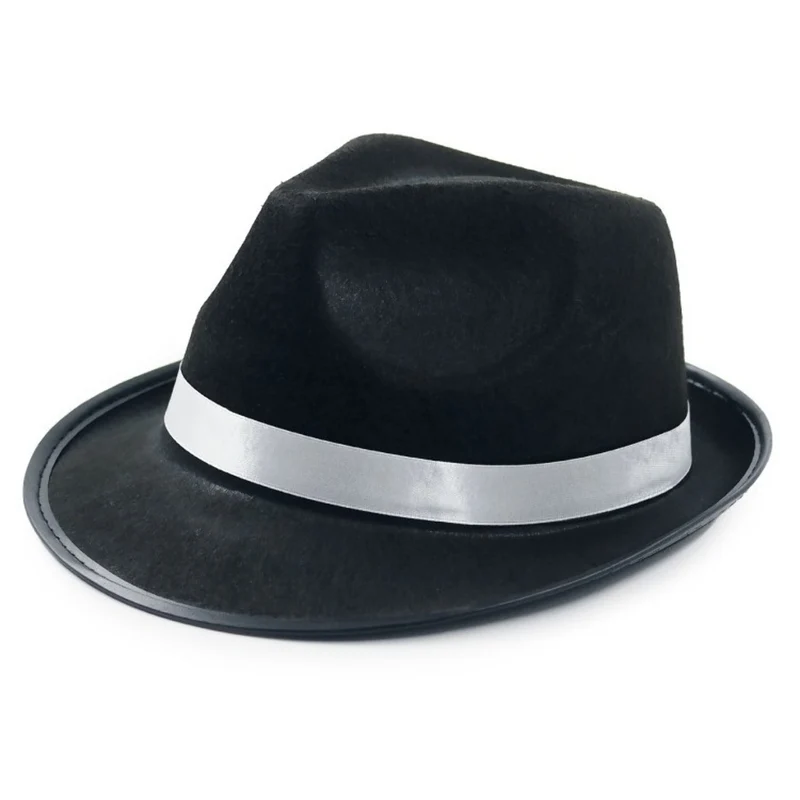 Schwarzer Gangster-Hut Classic