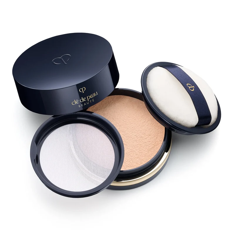 CLE DE PEAU BEAUTE Japan CPB 25th Anniversary Edition Glossy Loose Powder 24g #02 Natural Loose Powder for Long-Lasting Oil Control (Includes Powder Puff)
