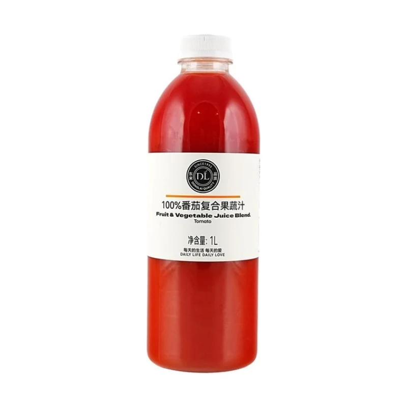 [Self-operated] China DL Pangdonglai 100% Tomato Compound Fruit and Vegetable Juice 1L Clean Ingredients 0 Sugar 0 Additive Fruit and Vegetable Juice Internet Celebrity