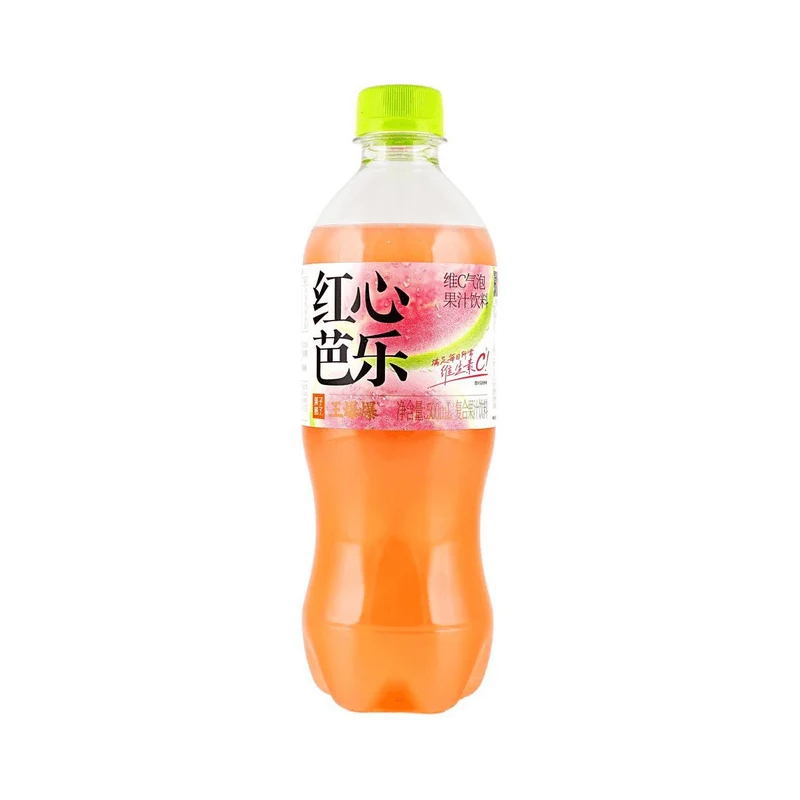 [Self-operated] Chinese Fruit Ripe Red Heart Guava Vitamin C Sparkling Juice Drink 500ml Full of gas, refreshing, sweet and sour, refreshing to supplement the daily need for vitamin C soda beverages