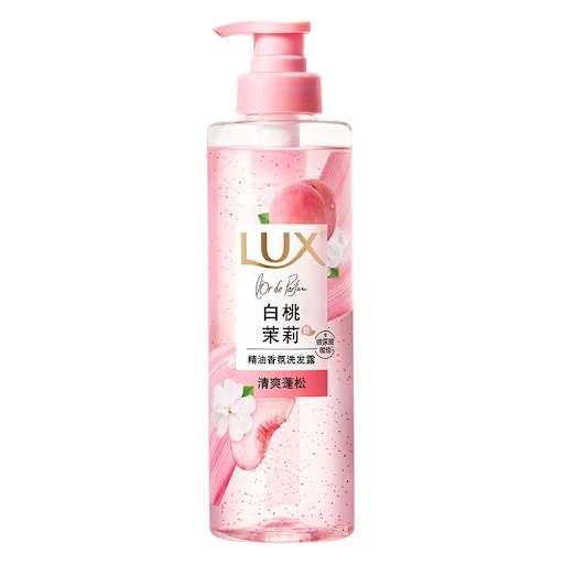 【Self-operated】China LUX Lux Essential Oil Fragrance Shampoo White Peach Jasmine 470ml Refreshing and fluffy hair with smooth and long-lasting fragrance shampoo